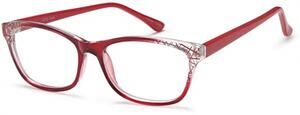 CAPRI 4U 212 BURGUNDY EYEGLASSES FRAMES 51-17-140 AUTHENTIC